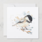 Carte Chickadee Bird Art (Devant)