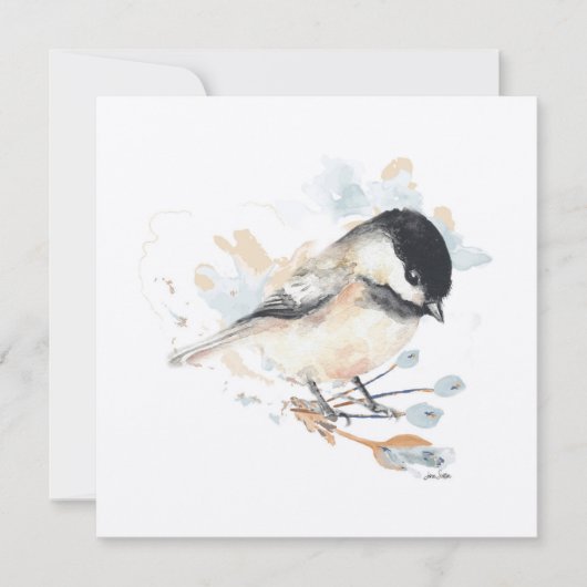 Carte Chickadee Bird Art (Devant)