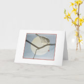 Carte Chickadee d'hiver (Fleur jaune)