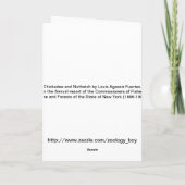 Carte Chickadee et Nuthatch (Dos)