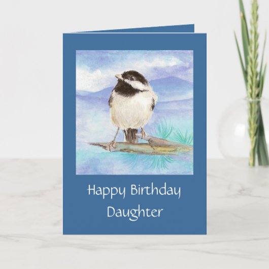 Carte Chickadee Fille Anniversaire (Devant)