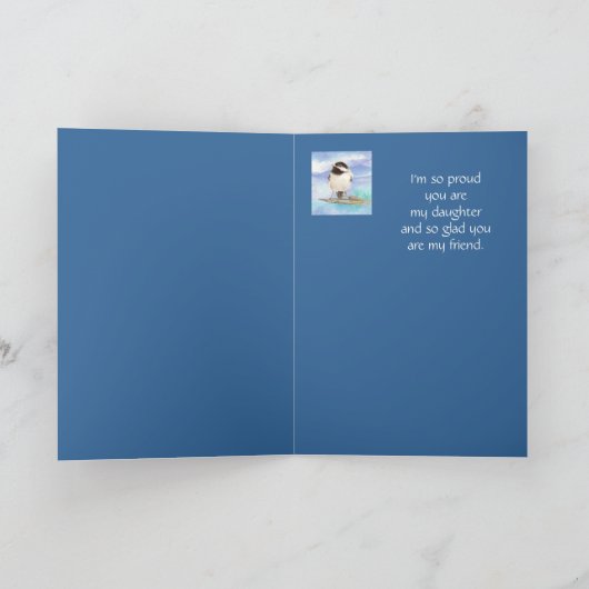 Carte Chickadee Fille Anniversaire (Intérieur)