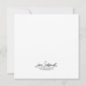 Carte Chickadee hivernal doux (Dos)