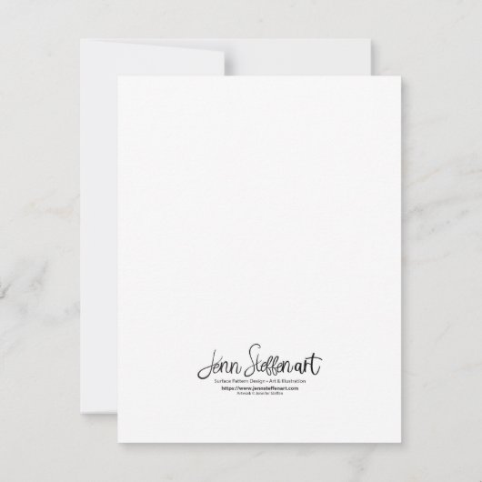 Carte Chickadee hivernal doux (Dos)