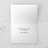 Carte Chickadee neige sur À feuillage persistant avec ba (Intérieur)