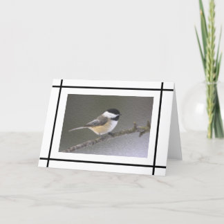 Carte Chickadee Note