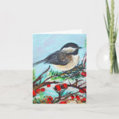 Carte Chickadee Winter Note Card (Devant)