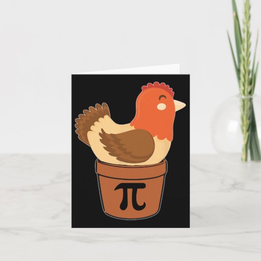 Carte Chicken Funny Math Engineer Anniversaire Nerd Cade (Devant)