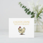 Carte Chicken Game Don't Look At The Chicken Funny Chick (Debout devant)