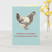 Carte Chicken sympathy (Fleur jaune)