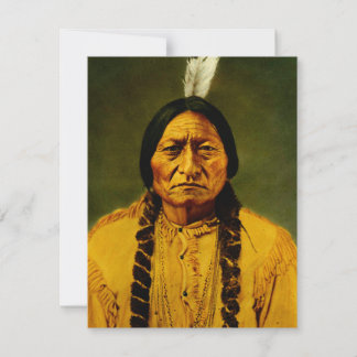 Carte Chief Sitting Bull Native American Lakota Indian