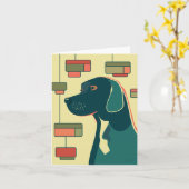 Carte Chien #003 par Phillip Clark ・ PerfectlyHank.com (Fleur jaune)