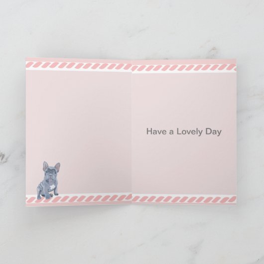 Carte Chien à Chien à Chien à Chien Bleu (Intérieur)