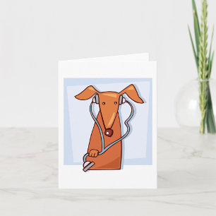 Carte Chien à écouter de la musique drôle casque Pup