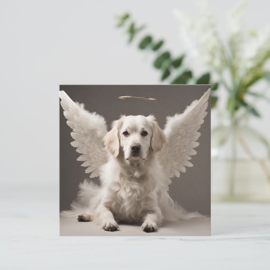 Carte Chien ange (Debout devant)