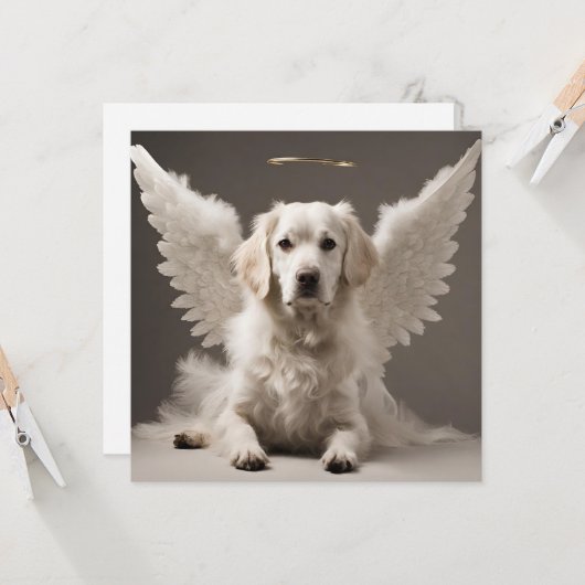 Carte Chien ange (Devant/Arrière en situation)