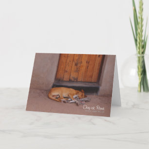 Carte Chien au repos