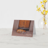 Carte Chien au repos (Fleur jaune)