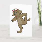 Carte Chien au Yoga Fitness (Dos)