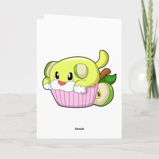 Carte Chien avec gâteau (Dos)