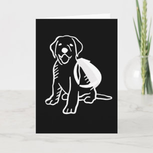 Carte Chien avec Rucksack Randonnée Idée cadeau