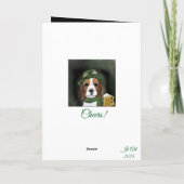 Carte Chien Basset de la Saint-Patrick (Dos)
