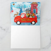 Carte Chien Basset Hound dans un camion de livraison de  (Intérieur)