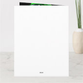 Carte Chien Beagle conduisant un vélo pour la Saint-Patr (Dos)