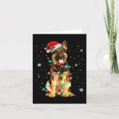 Carte Chien Berger Allemand Arbre de Noël Xmas Cadeau p (Devant)