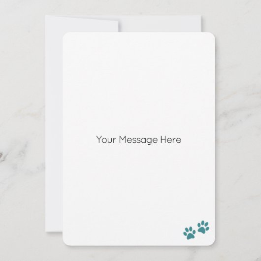 Carte Chien berger allemand Personnalisé Joyeux annivers (Dos)