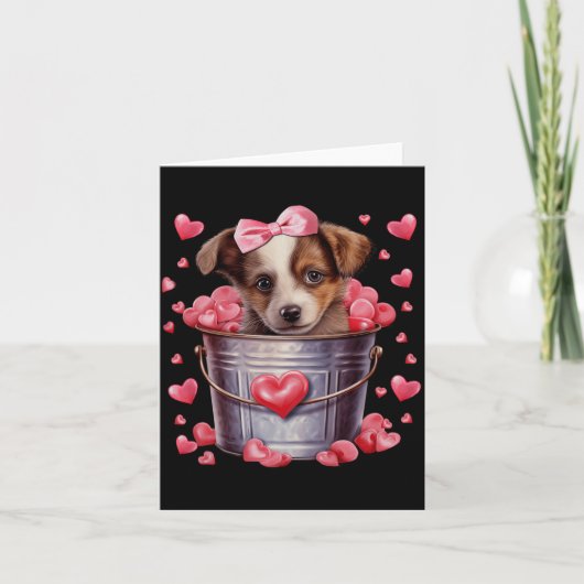 Carte Chien Berger Australien Saint-Valentin Amour de ch (Devant)