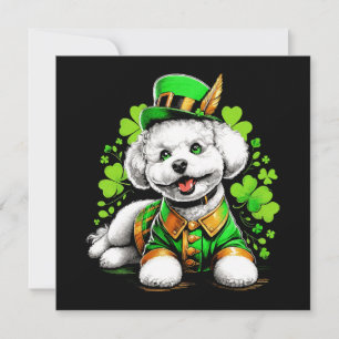 Carte Chien Bichon Frise Saint-Patrick