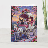 Carte Chien Biewer Terrier pour la Saint-Valentin (Devant)