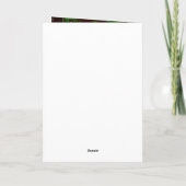 Carte Chien Blanc Fleurs "Joyeuses Fêtes" (Dos)