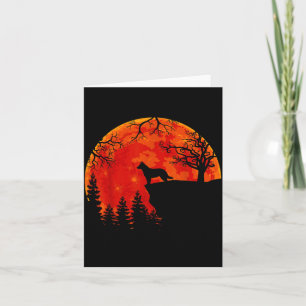 Carte Chien Bouvier Australien Et Halloween De Lune