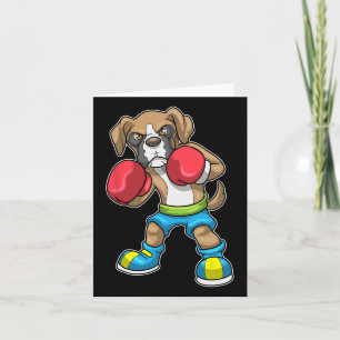 Carte Chien Boxer Gants De Boxe Boxe Pour Hommes Femmes