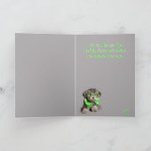 Carte Chien chanceux de Jour de la Saint Patrick (Intérieur)