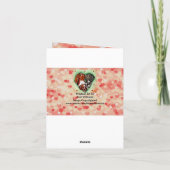 Carte Chien Chat Saint-Valentin Cœur Rose Rouge Ami Anim (Dos)