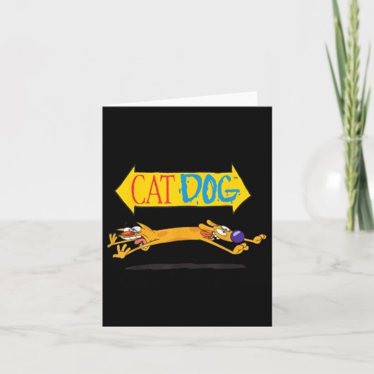 Carte Chien Chat Sur Canapé Nickelodeon (Devant)