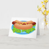 Carte Chien chaud (Fleur jaune)