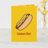 Carte Chien chaud (Fleur jaune)