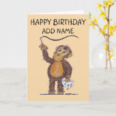 Carte Chien chéri (Fleur jaune)