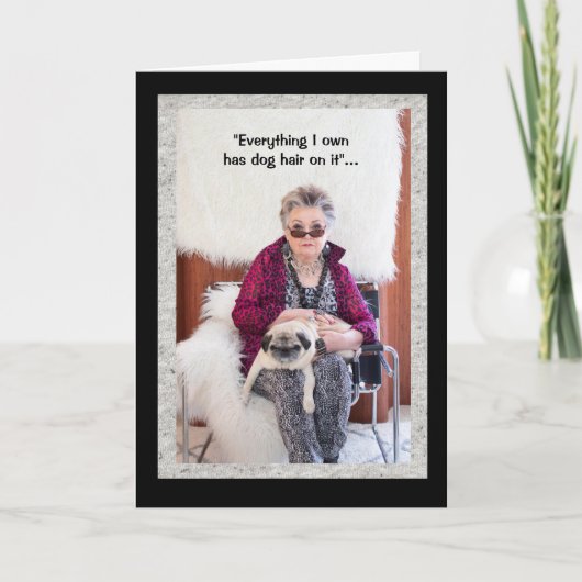 Carte Chien Cheveux et tout... aimez-moi, aimez mon chie (Devant)