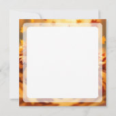 Carte Chien chic mignon dans les feuilles d'automne (Dos)