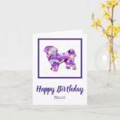Carte Chien Chien Chien Chien Chien Chien Chien Chien Si (Fleur jaune)