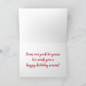 Carte Chien Chien Chien Chien de Noël Chapeaux Joyeux Fê (Intérieur)