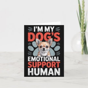 Carte Chien Chihuahua Soutien Émotionnel Humain