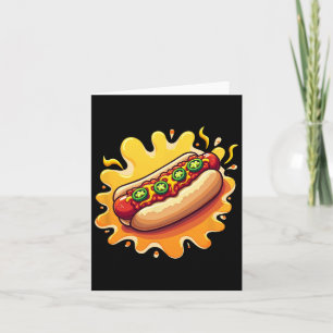 Carte Chien Chili avec motif de Jalepenos