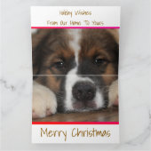 Carte Chien chiot mignon (Intérieur)