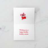 Carte Chien Chou Chihuahua Au Père Noël (Intérieur)